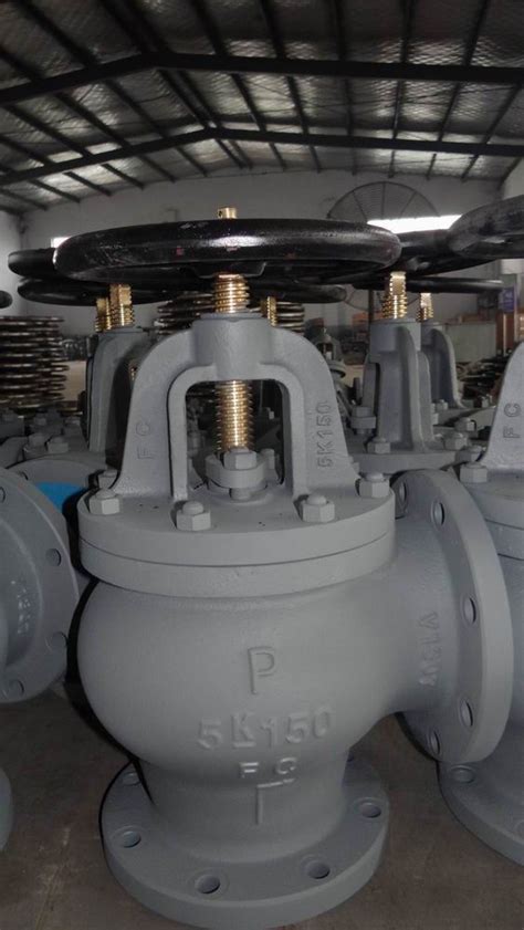 Jis Standard Marine Valve F K Cast Iron Angle Valve Qingdao V