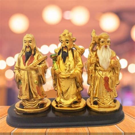 Feng Shui Chinese 3 Wise Men 3 Lucky Immortals For Long Life Fame And