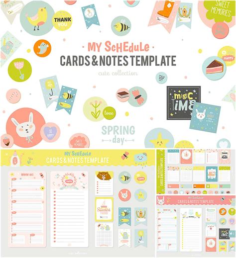 Cute Planners And Stickers Set Free Download