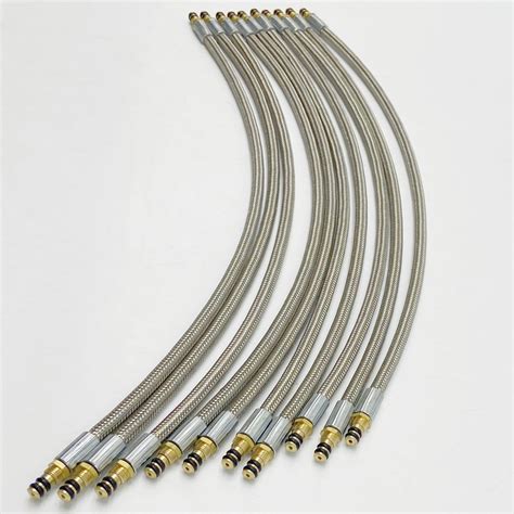 Braided Stainless Steel Wire Flexible Gas Hose For Stove High Pressure