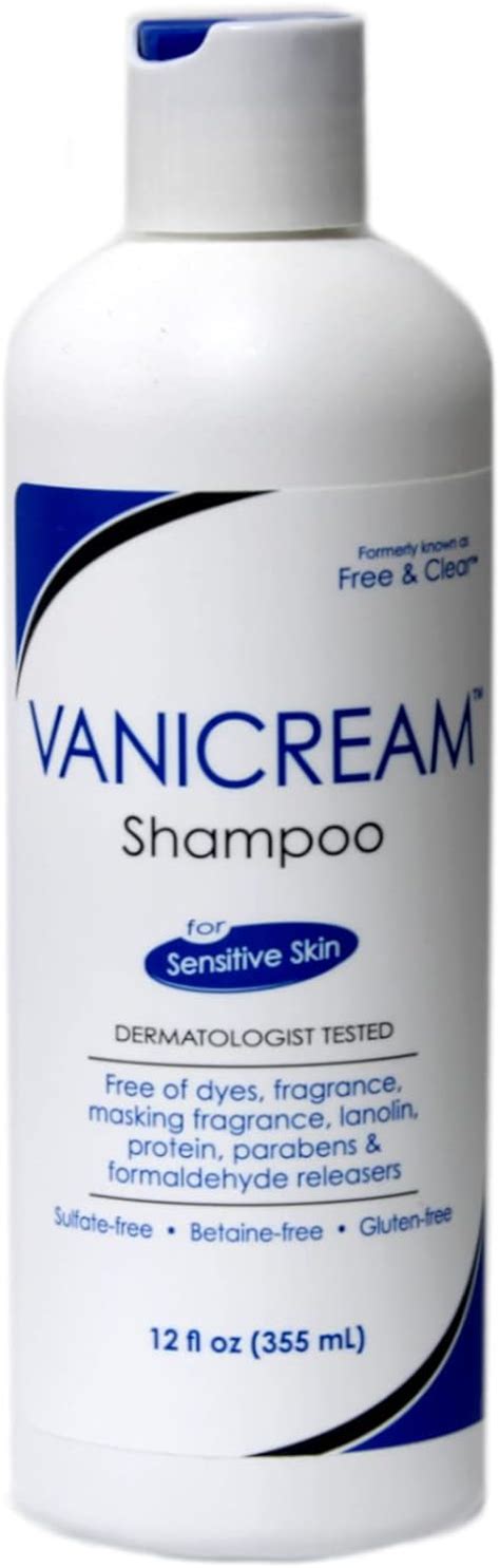 Amazon.com: Vanicream Shampoo For Sensitive Skin 12 OZ (Pack of 3 ...