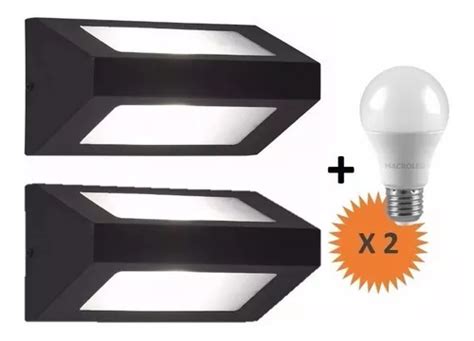 Pack X Aplique Bidireccional Pared Edison Led Exterior