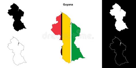 Guyana Outline Map Stock Illustration Illustration Of Clipart 323784792