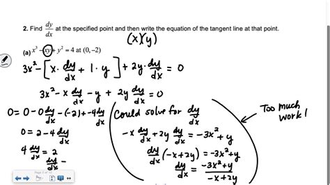 Implicit Differentiation Examples And Answers