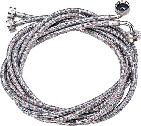 Pack Premium Stainless Steel Washing Machine Hoses Ft No Lead