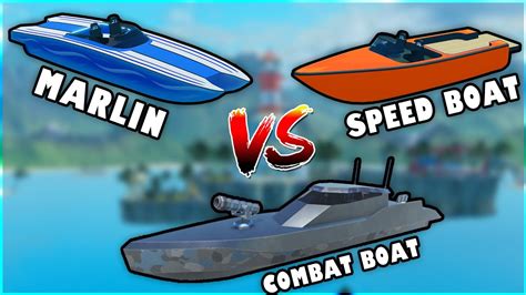 COMBAT BOAT Vs MARLIN Vs SPEEDBOAT SHARKBITE 2 YouTube