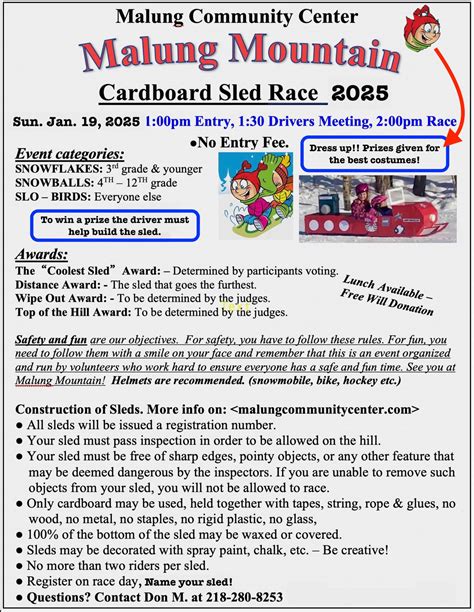 Malung Community Center Cardboard Sled Olympics - WiLD 102 Radio