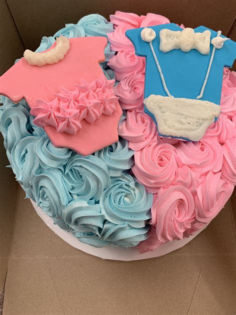 Gender Reveal Cupcake Cake Ideas Half Bad History Photographs