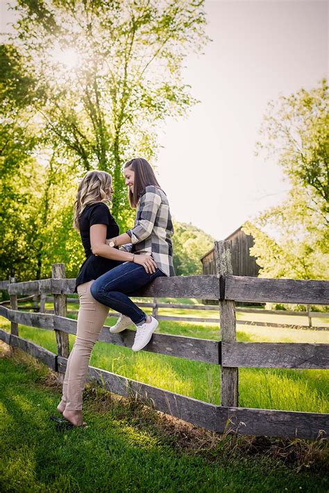 Outdoor Rustic Wisconsin Lesbian Engagement Shoot