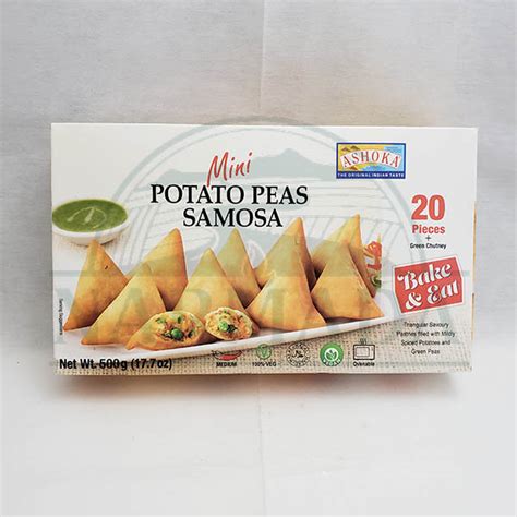 ASHOKA mini POTATO PEAS SAMOSA 20PS - Narmada Groceries