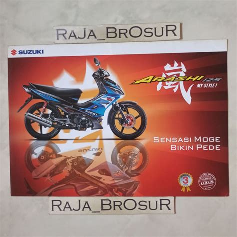 Jual Poster Brosur Katalog Flyer Suzuki Arashi 125R Arashi 125 2007