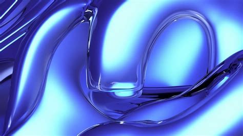 Premium Photo | A blue glass sculpture with a blue background and a ...