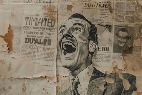 Vintage man suit face laughing | Free Photo Illustration - rawpixel