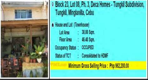 Pag Ibig Foreclosed Townhouse At Lot Block Ph Deca Homes