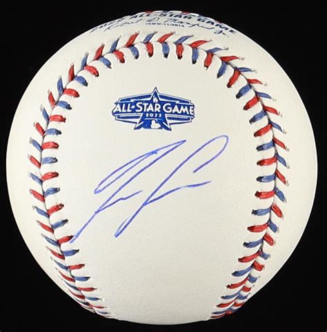 Ronald Acuna Jr Signed All Star Game Logo Baseball Beckett