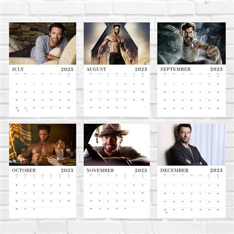 Hugh Jackman 2023 Calendar Printable - Etsy