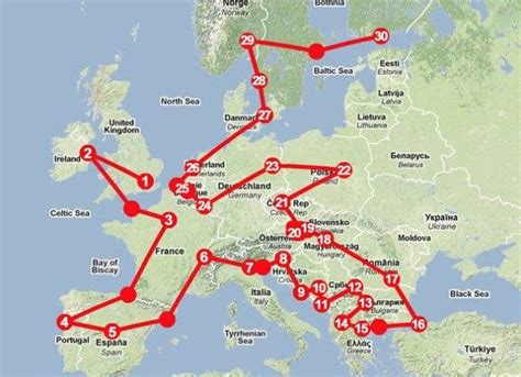 Europe Train Routes