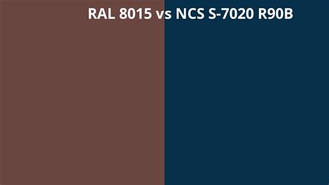 Ral 8015 Vs Ncs S 7020 R90b Ral Colour Chart Uk