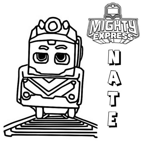 Mechanic Milo From Mighty Express Coloring Page Free Printable