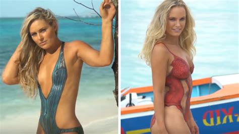 Caroline Wozniacki And Lindsey Vonn Wearing Nothing But Body Paint For ...