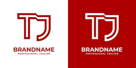 Modern letter tj logo adequado para qualquer negócio ou identidade