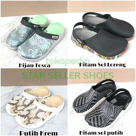 Jual Sandal Crocs Literide Clog Original Spesial Motif Crocs Pria