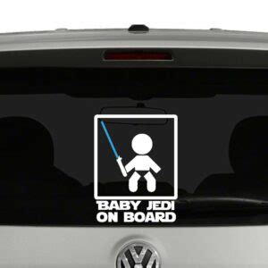 Baby Jedi On Board Vinyl Decal Cosmic Frogs Vinyl