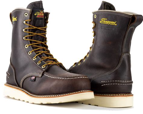 Thorogood 1957 Series 8 Waterproof Steel Toe Work Boots For Men Full