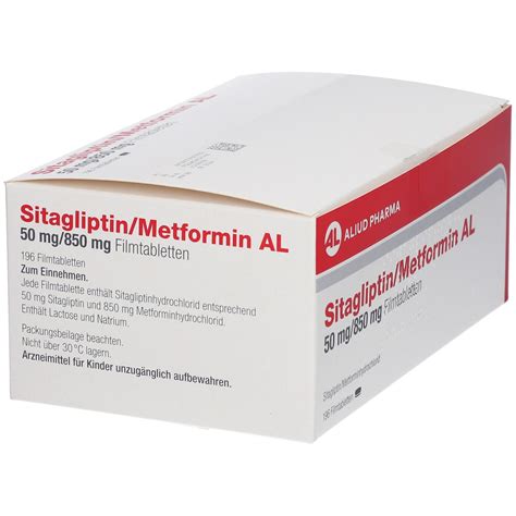 Sitagliptin Metformin Al Mg Mg Filmtabl St Mit Dem E Rezept