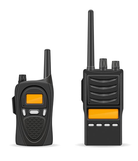 Walkie Talkie Communication Radio Vector Illustration Vector Art