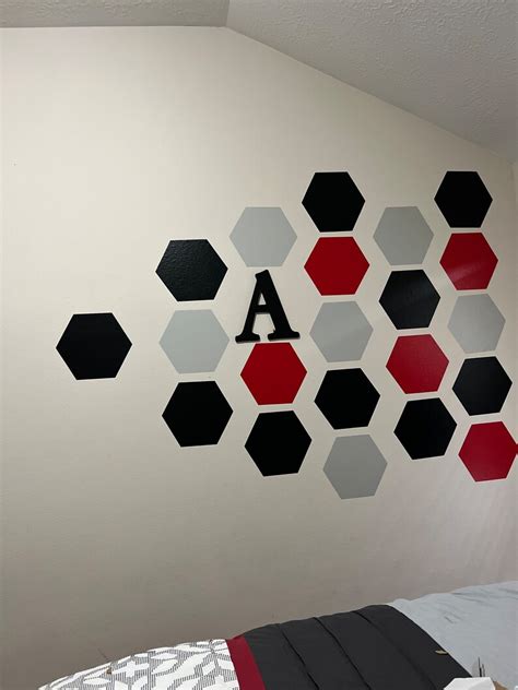 Hexagon Wall Decal Etsy