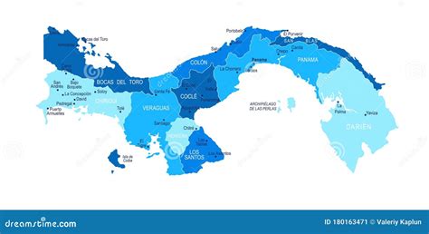 Panama Regions Map Royalty-Free Stock Image | CartoonDealer.com #188537092