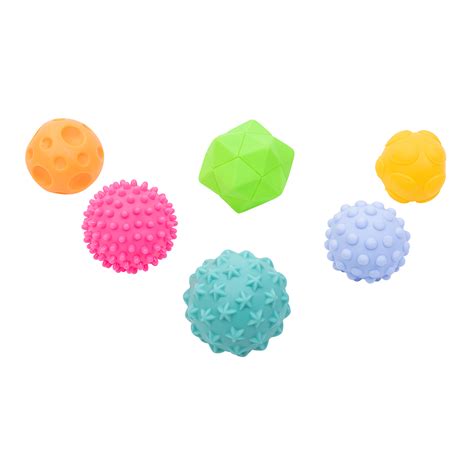 Pelotas Sensoriales Baby Active 6 Piezas DelSol