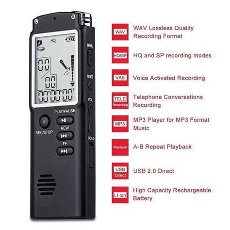 Jual Perekam Alat Rekam Suara Digital Voice Sound Recorder 8GB