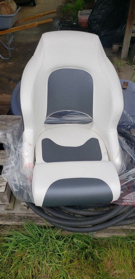 2 Premium Captain Boat Seats Buckets With Bolsters Up And Down For Sale