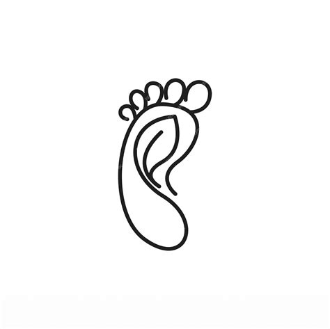 Premium Vector | Foot print logo design template foot logo concept