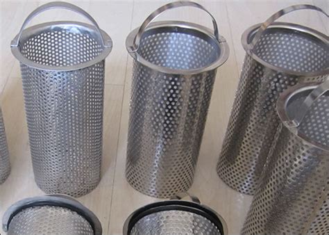 Stainless Steel Perforated Filter Basket Food Strainers