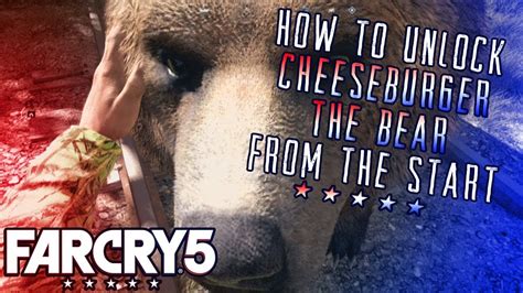 Far Cry 5 How To Unlock Cheeseburger The Bear At The Start Youtube