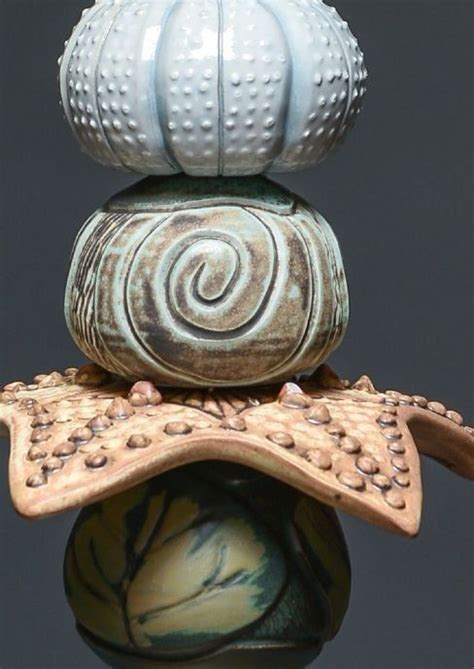 Laurie Landry Pottery Ceramic Totems Garden Totem Modern Design