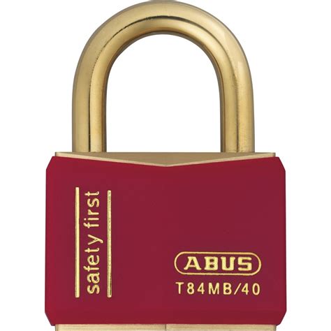 Cadenas Tout Laiton Largeur 40 Mm T84mb 40 Rouge ABUS Bricozor