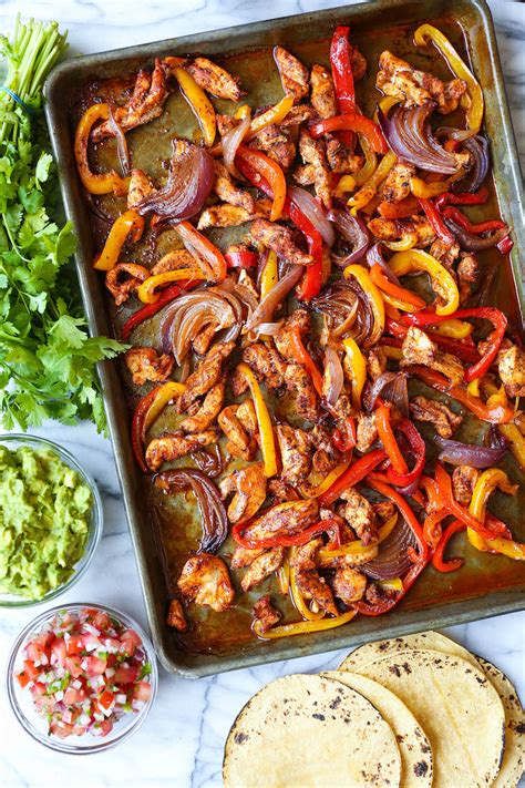 Sheet Pan Chicken Fajitas Damn Delicious