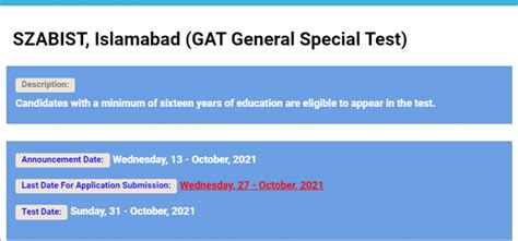 SZABIST Admission NTS GAT Test Result 2023 Online Via Nts Org Pk