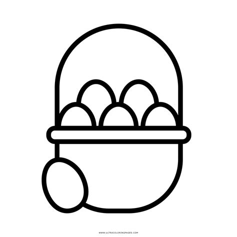 Dibujo De Cesta De Huevos Para Colorear Ultra Coloring Pages