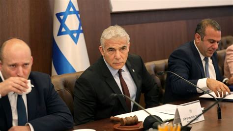 Israels Caretaker Pm Lapid Holds First Cabinet Meeting