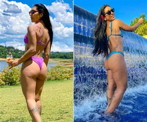 Notícias Ex BBB Amanda Djehdian exibe bumbum e mostra como tratamento