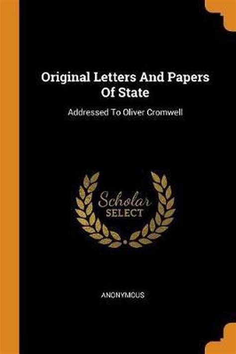 Original Letters And Papers Of State Anonymous 9780353462359