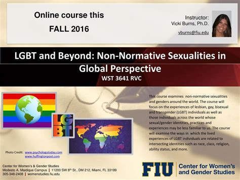 Lgbt And Beyond Non Normative Sexualities In Global Perspective Ppt