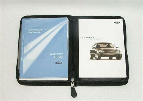 Ford Taurus Factory Original Glovebox Owners Manual Book Portfolio