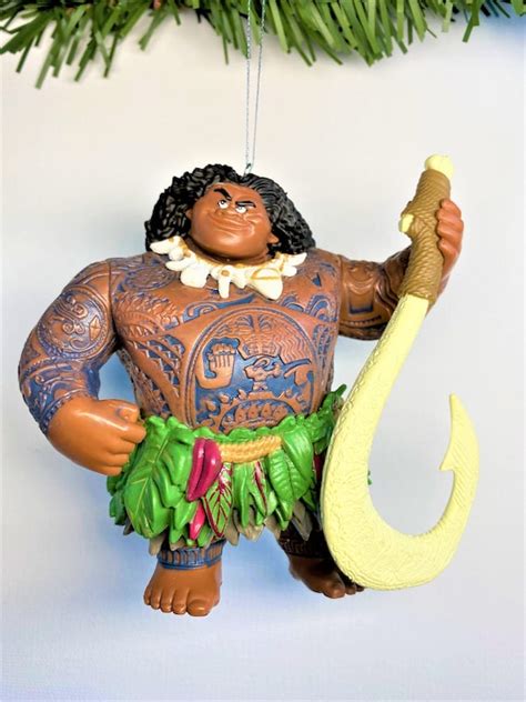 Disney Maui Christmas Ornament From Moana Etsy