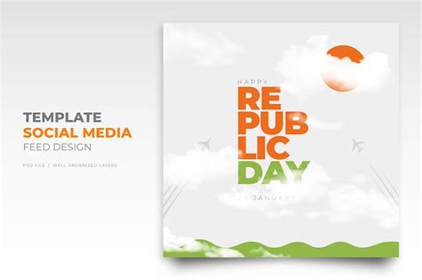 Premium PSD | Republic day of india social media instagram post